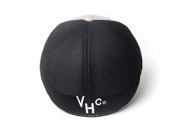 Mesh Black Hat with White Front - Back of Hat
