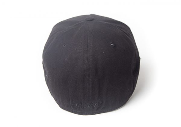 Black Fitted Vital Cap - Back of Hat