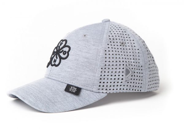 Heather Grey with Black Clover Emblem - Velcro